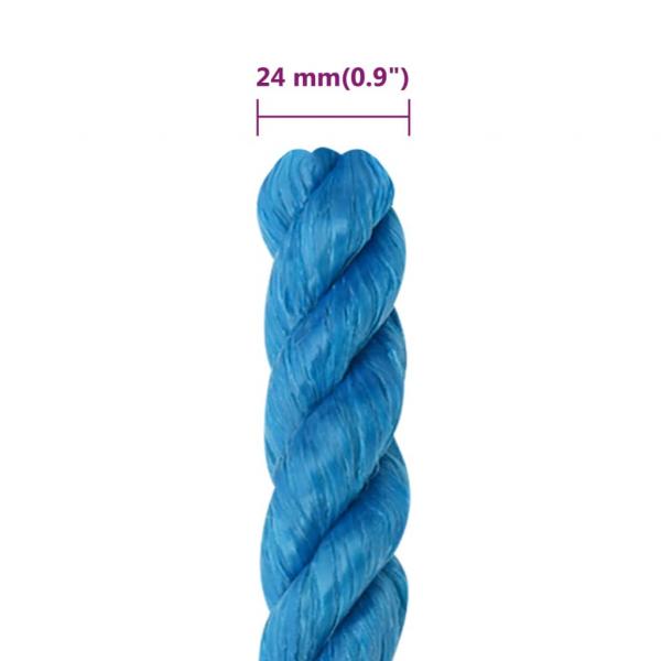 Arbeitsseil Blau 24 mm 50 m Polypropylen