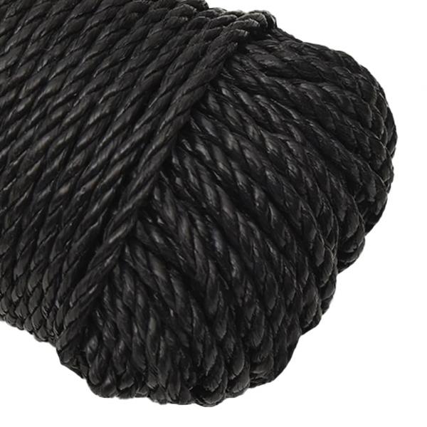 Arbeitsseil Schwarz 8 mm 50 m Polypropylen