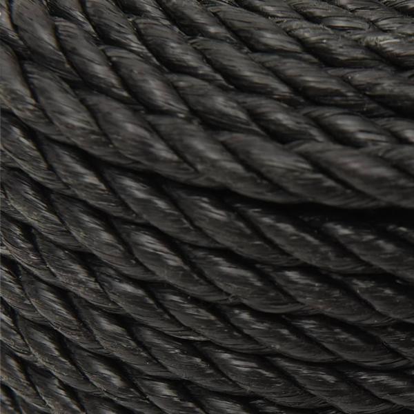 Arbeitsseil Schwarz 12 mm 50 m Polypropylen