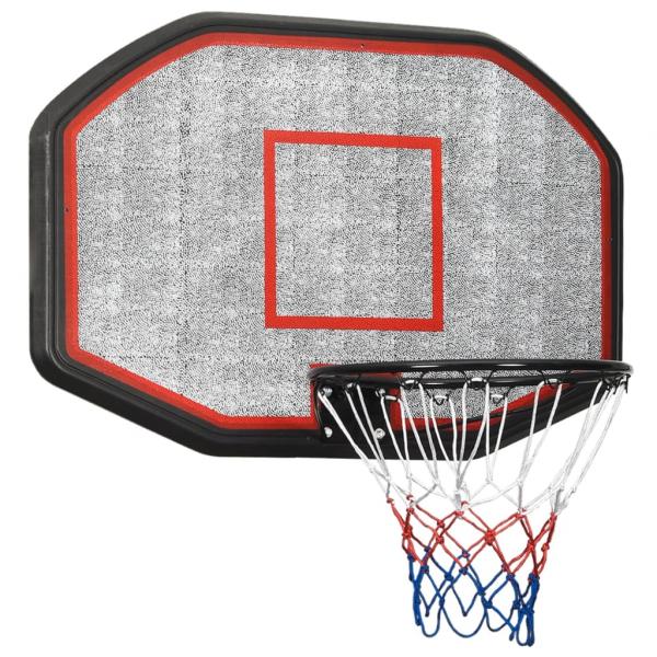 ARDEBO.de - Basketballkorb Schwarz 109x71x3 cm Polyethylen