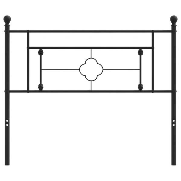 Kopfteil Metall Schwarz 107 cm