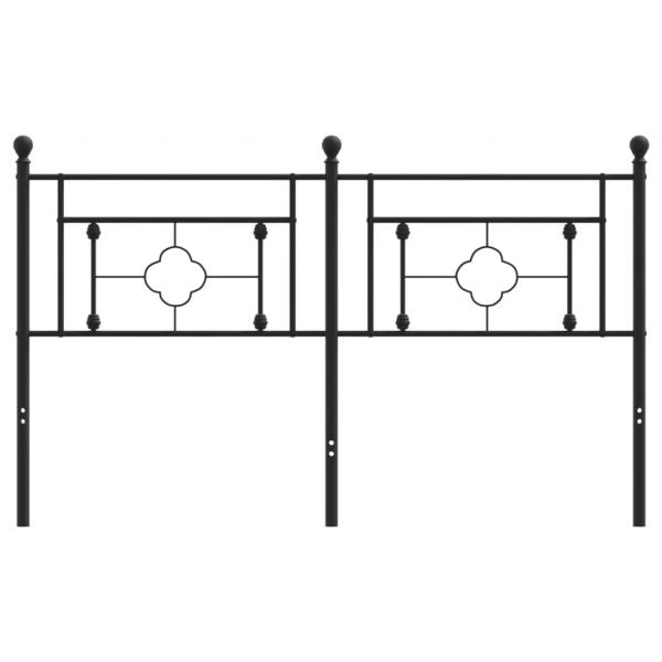 Kopfteil Metall Schwarz 160 cm