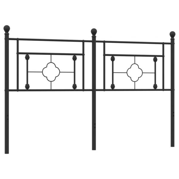 Kopfteil Metall Schwarz 160 cm