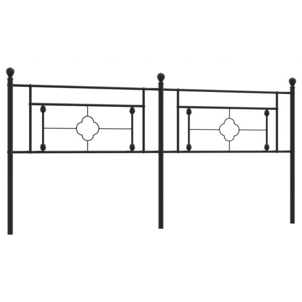 Kopfteil Metall Schwarz 193 cm