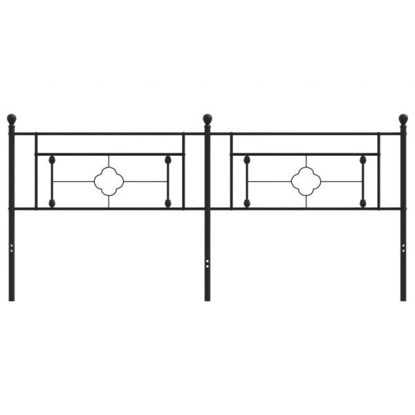 Kopfteil Metall Schwarz 193 cm