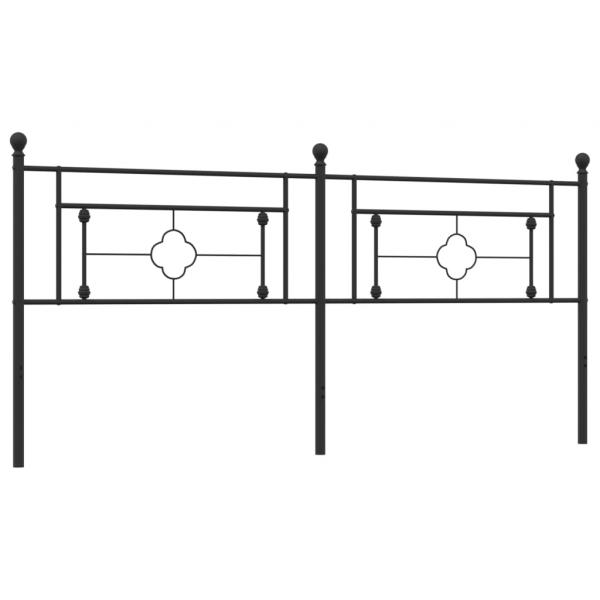 Kopfteil Metall Schwarz 193 cm