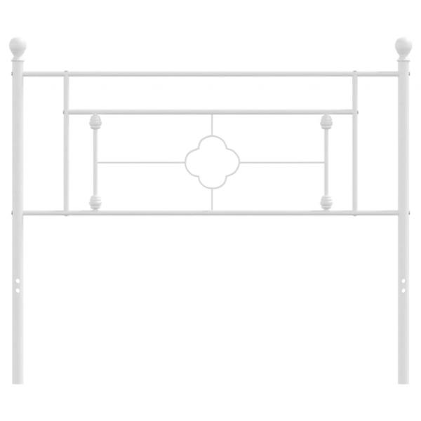 Kopfteil Metall Weiß 107 cm