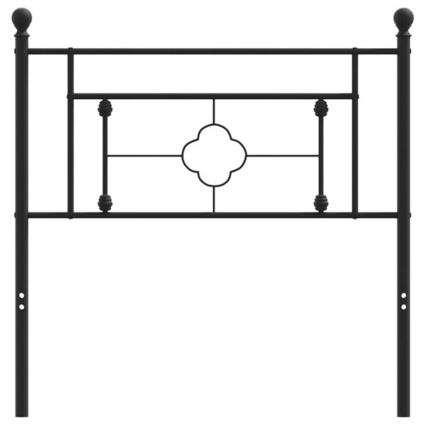 Kopfteil Metall Schwarz 90 cm