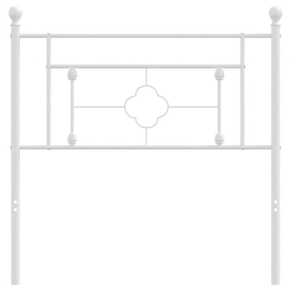 Kopfteil Metall Weiß 90 cm