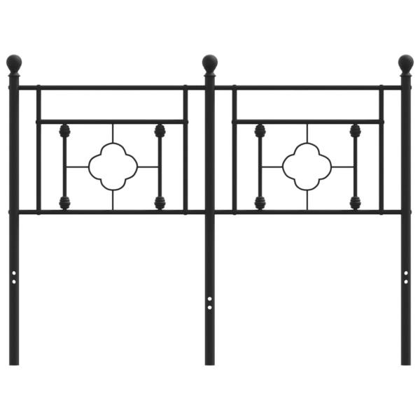 Kopfteil Metall Schwarz 120 cm