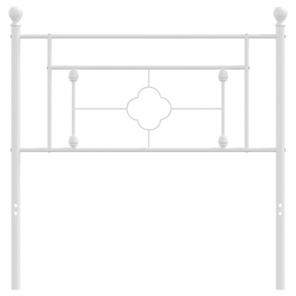 Kopfteil Metall Weiß 100 cm