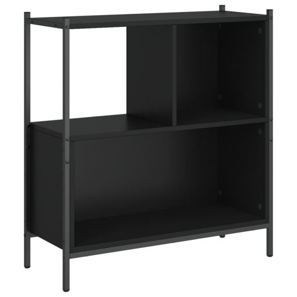 Bücherregal Schwarz 72x28x77,5 cm Holzwerkstoff