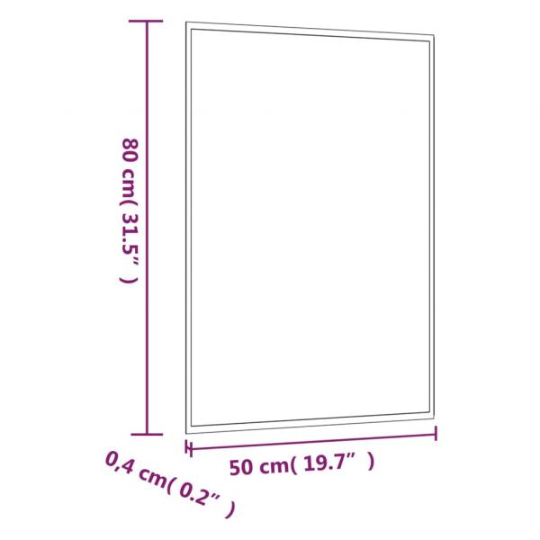 Wandspiegel 50x80 cm Glas Rechteckig