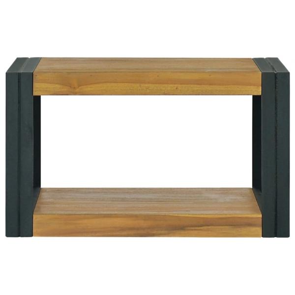 Wand-Badregal 60x45x35 cm Massivholz Teak