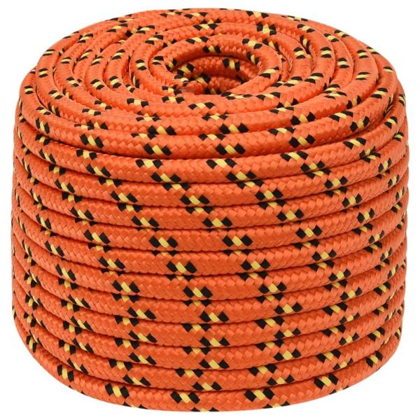 Bootsseil Orange 14 mm 100 m Polypropylen