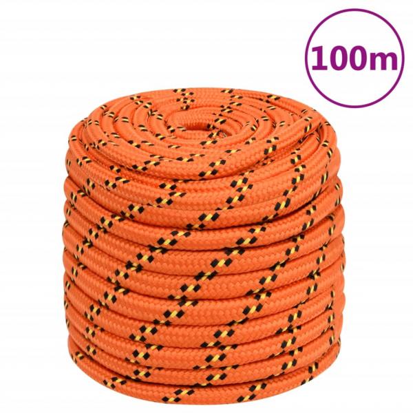 ARDEBO.de - Bootsseil Orange 16 mm 100 m Polypropylen