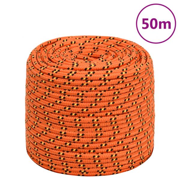 ARDEBO.de - Bootsseil Orange 8 mm 50 m Polypropylen