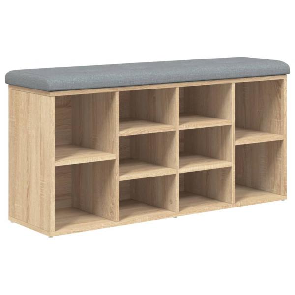 Schuhbank Sonoma-Eiche 102x32x50 cm Holzwerkstoff