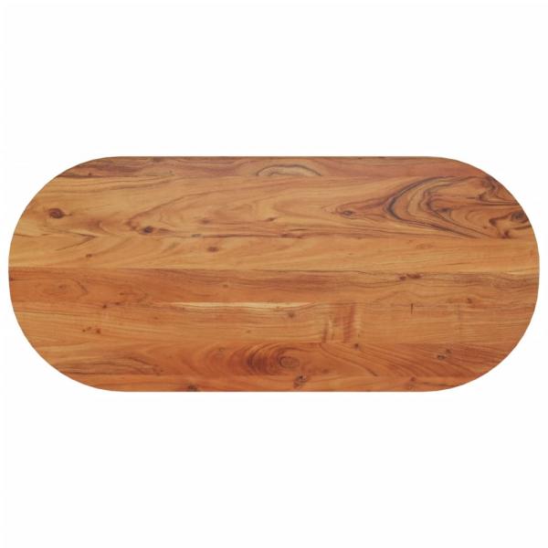 ARDEBO.de - Tischplatte 90x40x2,5 cm Oval Massivholz Akazie