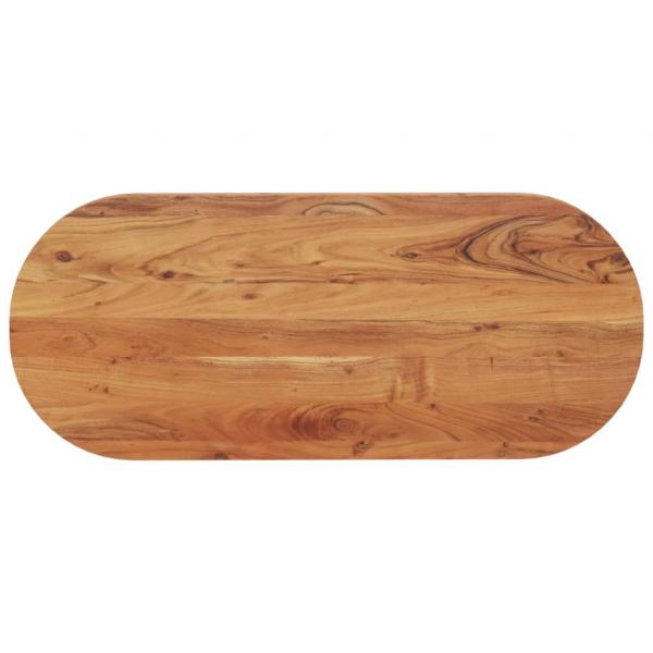 ARDEBO.de - Tischplatte 100x40x2,5 cm Oval Massivholz Akazie