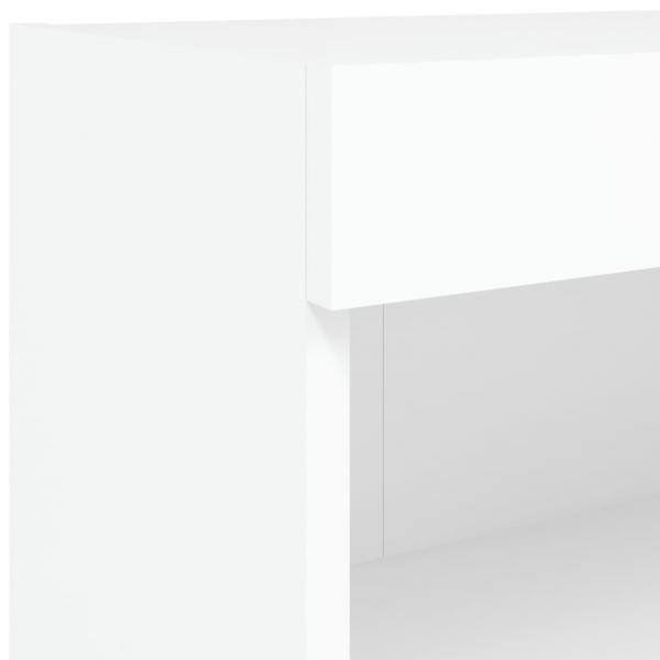 TV-Schrank mit LED-Leuchten Weiß 60x30x30 cm