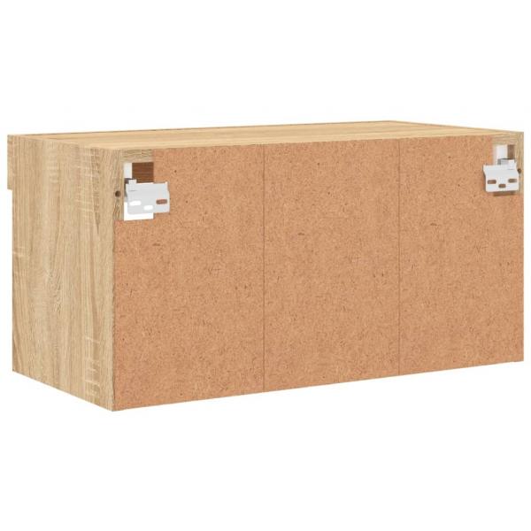 TV-Schrank mit LED-Leuchten Sonoma-Eiche 60x30x30 cm