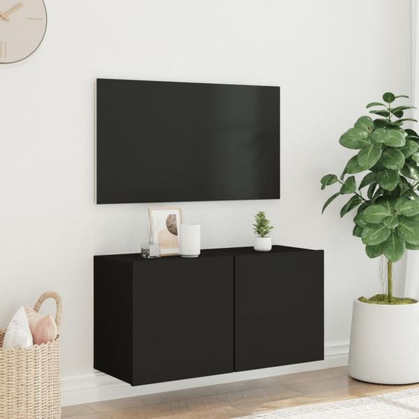 TV-Wandschrank Schwarz 80x30x41 cm