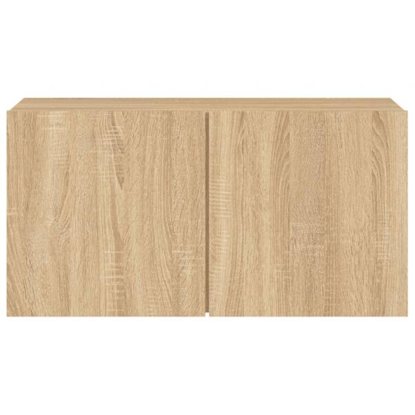 TV-Wandschrank Sonoma-Eiche 80x30x41 cm