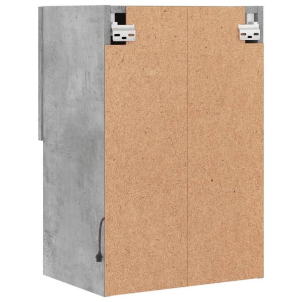 TV-Schrank mit LED-Leuchten Betongrau 40,5x30x60 cm