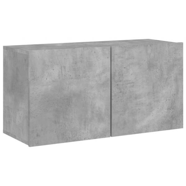 TV-Wandschrank Betongrau 80x30x41 cm