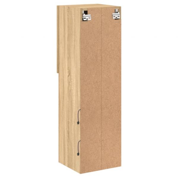 TV-Schrank mit LED-Leuchten Sonoma-Eiche 30,5x30x102 cm