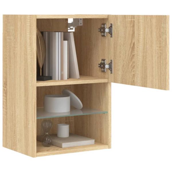 TV-Schrank mit LED-Leuchten Sonoma-Eiche 40,5x30x60 cm