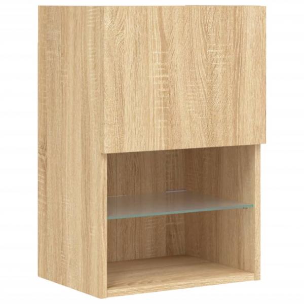 TV-Schrank mit LED-Leuchten Sonoma-Eiche 40,5x30x60 cm