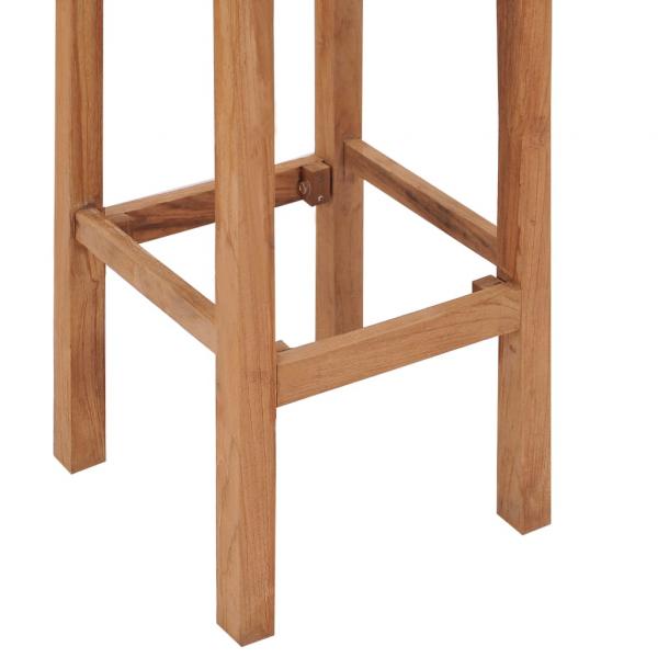 Barhocker 4 Stk. Massivholz Teak