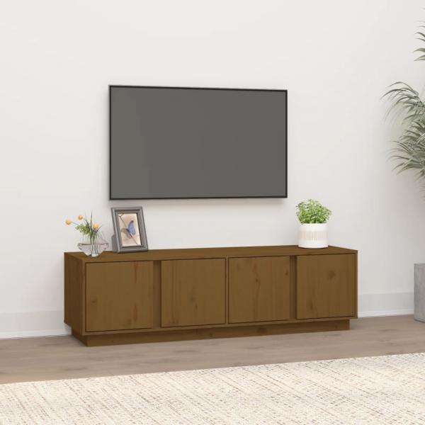 ARDEBO.de - TV-Schrank Honigbraun 140x40x40 cm Massivholz Kiefer