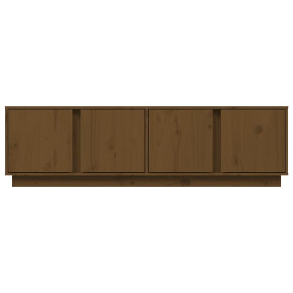 TV-Schrank Honigbraun 140x40x40 cm Massivholz Kiefer