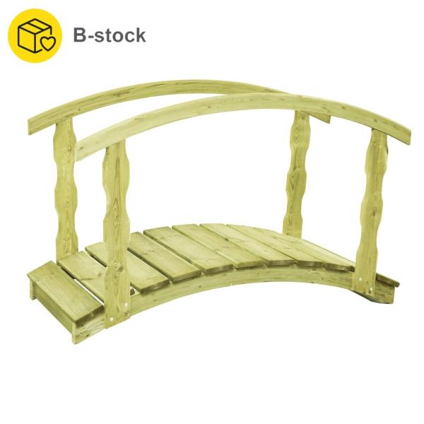 ARDEBO.de - Gartenbrücke B-Ware 170x74x105 cm Kiefernholz Imprägniert