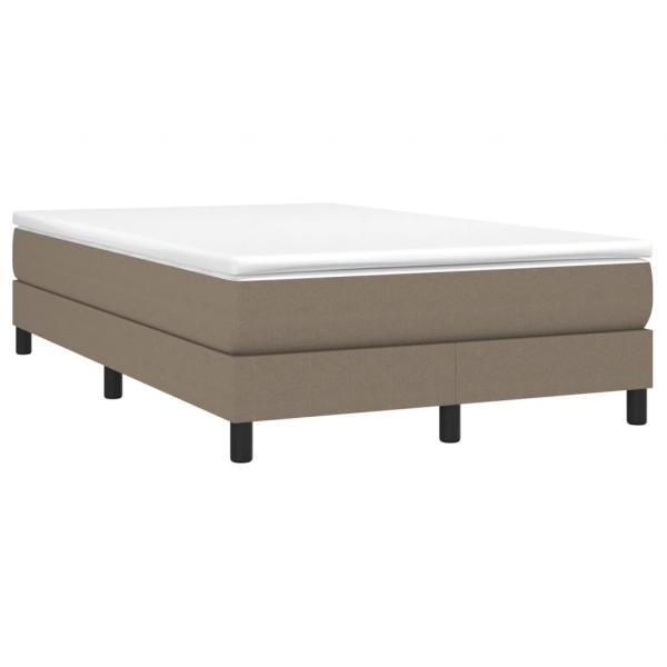 Boxspringbett mit Matratze Taupe 120x200 cm Stoff