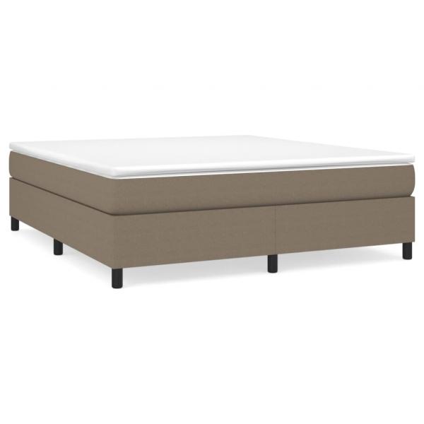 Boxspringbett mit Matratze Taupe 180x200 cm Stoff