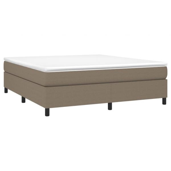 Boxspringbett mit Matratze Taupe 180x200 cm Stoff