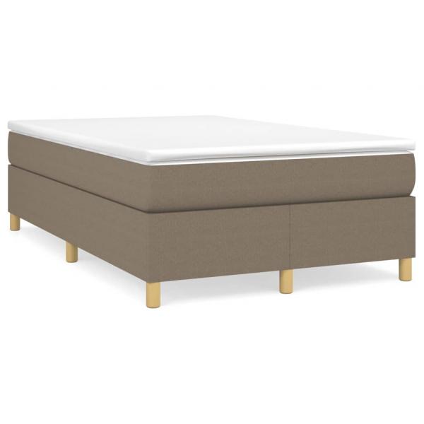 Boxspringbett mit Matratze Taupe 120x200 cm Stoff