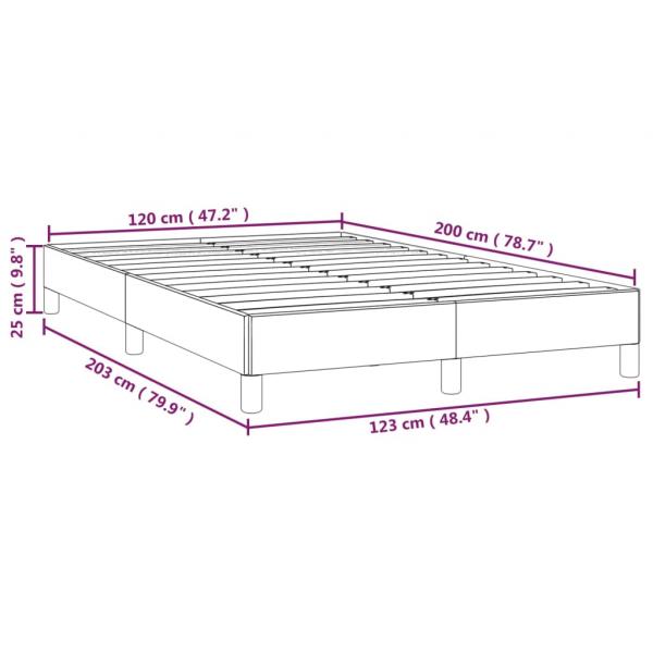 Bettgestell Schwarz 120x200 cm Kunstleder 