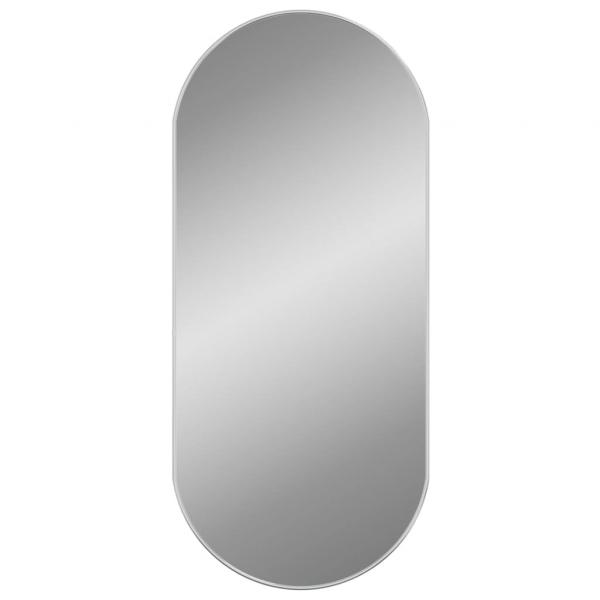 Wandspiegel Silbern 100x45 cm Oval