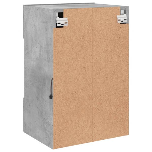 TV-Wandschrank mit LED-Leuchten Betongrau 40x30x60,5 cm