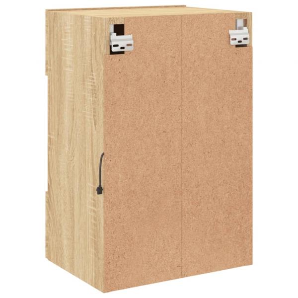 TV-Wandschrank mit LED-Leuchten Sonoma-Eiche 40x30x60,5 cm