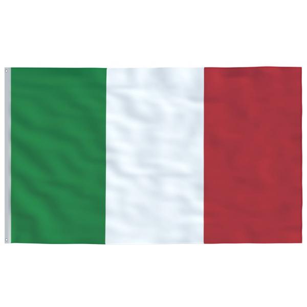 Flagge Italiens mit Mast 6,23 m Aluminium