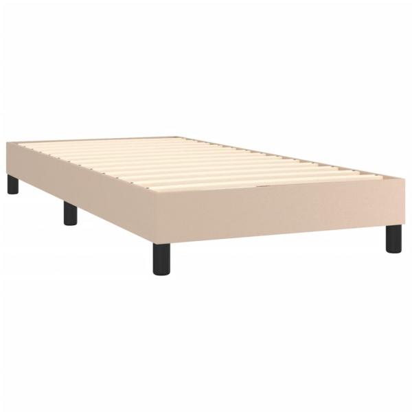 Boxspringbett mit Matratze & LED Cappuccino-Braun 80x200cm