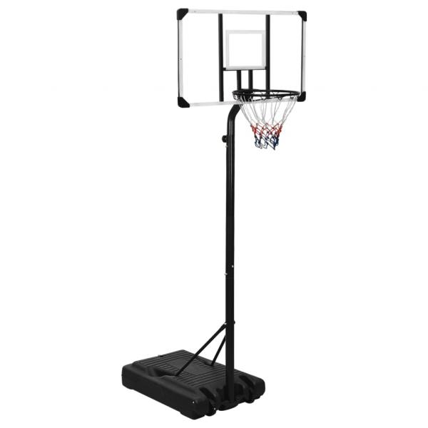 ARDEBO.de - Basketballständer Transparent 256-361 cm Polycarbonat