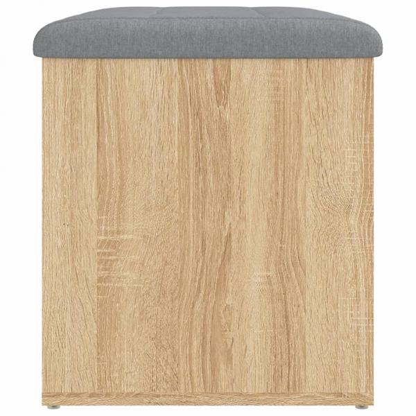 Sitzbank mit Stauraum Sonoma-Eiche 62x42x45 cm Holzwerkstoff