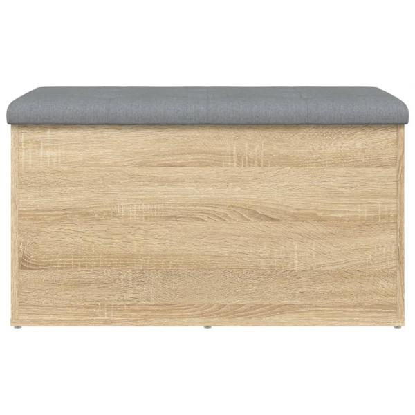 Sitzbank mit Stauraum Sonoma-Eiche 82x42x45 cm Holzwerkstoff